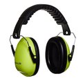 Allen Co Youth Foldable Safety Earmuffs, 21dB NRR, ANSI S3.19 & CE EN352-1 Protection Rated, Black/Chartreuse 2327